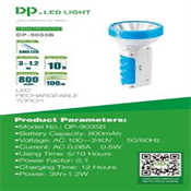 DP-9035B LED RECHARGEABLE TORCH 