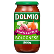 500ML DOLMIO ONION & GARLIC BOLOGNESE