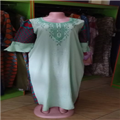 LADIES MAXI DRESS WITH ANKARA PRINT