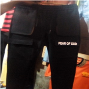 Unisex Black Jogger With Prints 