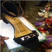 Ladies Fashion Mid Heel Slippers 