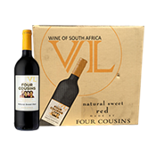 CARTON Of 750ml Four Cousins Red Sparkling Wine