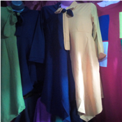 Women Casual Free Flare Gown with Bowtie