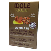Idole gold ultimate exfoliating whitening soap 200g