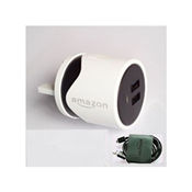 Amazon Fast Dual Super Charger With Andriod USB Cable