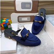 Versace Suede Men's Corporate Half Cut Slip-On