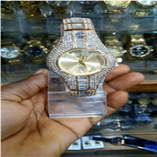 Forecast Silver Stoned Unisex Wrist Watch