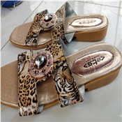 Ladies Fashion Mid Heel Slippers 