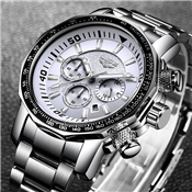 LIGE SILVER MEN WATCH