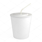 Straw White Cup 