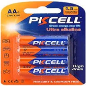 4 Pcs 1.5V AA E91 AM3 MN1500 LR6 Alkaline Battery