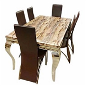 6 Seater Marble Bronix Dining Furniture