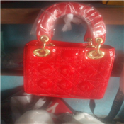 Red hand bag