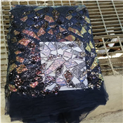 Flowered Sequins Sample Lace - Per yard