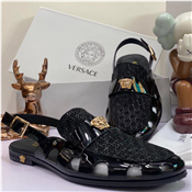 Versace Corporate Men's Mirror Face Sandals