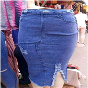 LADIES JEAN SKIRT