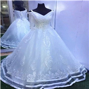   Shipped from abroad White Wedding Gowns For Bride