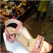 Ladies Fashion Mid Heel Slippers 