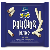 125G TIRMA MINI PALICHOCS BLANCOS WHITE CHOCOLATE