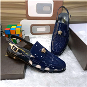 Versace Corporate Men's Mirror Face Sandals