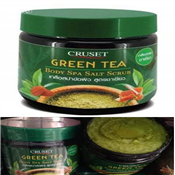 Cruset Green Tea Body Spa Salt Scrub.