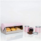DAINTY SQ PROFESSIONAL ROLL TOP BREAD BIN WITH CANISTERS 