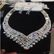 Steal Sliver Necklace With Bracelet