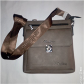 MEN'S GREY LEATHER BAG