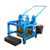 qmy4-45 cheap price manual mobile concrete hollow building block, bricks maker making machine