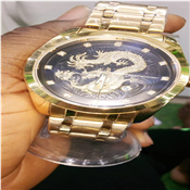 Gold wristwatch 
