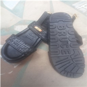 Realwon Classic Black Leayher Sandals