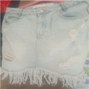 crazy jean skirt