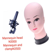 Mannequin Head with Clamp