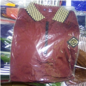 MENS QUALITY SINGLE COLLAR NECK POLO WINE RED