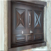 Almond flush door 5ft Double