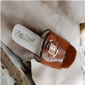 Ladies Fashion Mid Heel Slippers