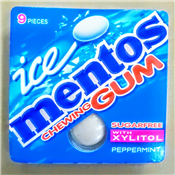 MENTOS ICE GUM PEPPERMINT