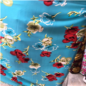 Quality Flower Crepe Fabric Per Yard 650