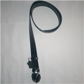 MEN'S BLACK LEATHER BELT