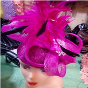 Classy Pink Fascinator With Feathers