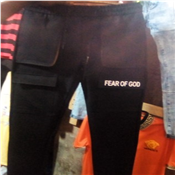 Unisex Black Jogger With Prints 