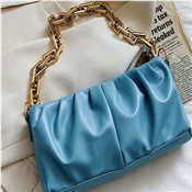 New Fashion Leather Ladies Handbag-Light Blue