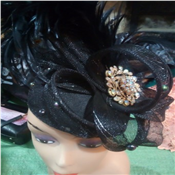  Lovely Quality Black Fascinator